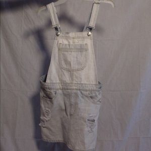 Light Wash Denim Overall Dress